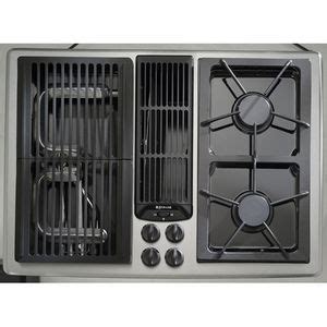 jenn air 6 burner gas cooktop with griddle